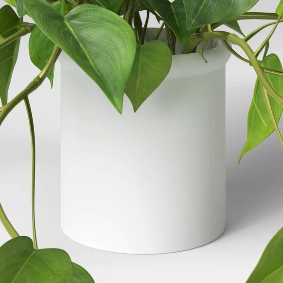14"x28" Artificial Pothos Plant in White Ceramic Pot - Threshold - Target 2023 - Picture 3 of 8